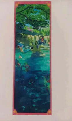 Pokemon Chinese Laser Ticket Stub Magikarp Gyarados Clear Bookmark US SELLER - Image 1