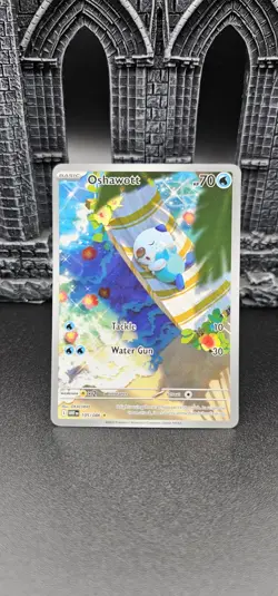 Oshawott 105/086 Illustration Rare IR Pokemon White Flare English - Image 1