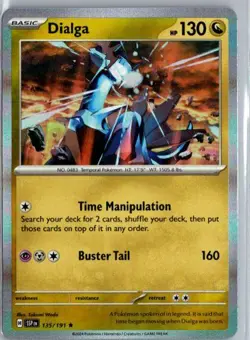 Pokemon Dialga SV08: Surging Sparks Rare #135/191 - Image 1