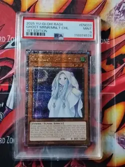 Mislabeled PSA 9 Yu-Gi-Oh! Ghost Mourner & Moonlit Chill 1st Edition QCS Rare - Image 2