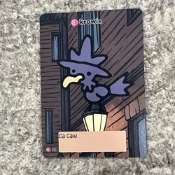 Pokiebubies V2 1st Edition Krowie 119 Derpy Pokemon Fan Art Card Set 2 Murkrow - Image 1