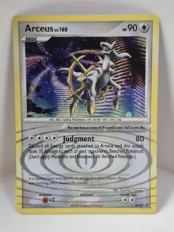 ARCEUS 2009 POKEMON CARD LV 100 HOLO DIAMOND PEARL PROMO DP50 LP/NM - Image 1