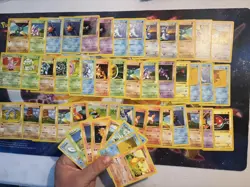 Pokemon Shadowless Base Set Card Lot All Vintage WOTC Old School Fire 51 Cards - Image 1