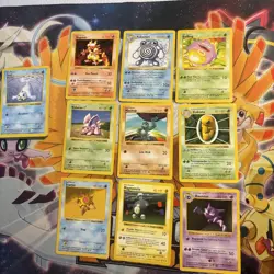 Pokemon Shadowless Base Set Card Lot All Vintage WOTC Old School Fire 51 Cards - Image 5