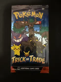 Pokemon Trading Cards Unopened Pack “Trick Or Trade” 3 Cards Pokemon - Image 1
