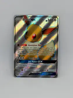 Pokemon Card Eevee GX SM244 Black Star Promo HOLO RARE - NM - Image 1