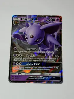 Espeon GX 61/149 Sun & Moon Base Ultra Rare Full Art Pokemon TCG Card MP/HP - Image 1