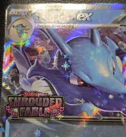 Pokemon TCG Kingdra ex 012/064 2024 Shrouded Fable Stamped Promo Card - LP - Image 3