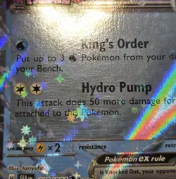 Pokemon TCG Kingdra ex 012/064 2024 Shrouded Fable Stamped Promo Card - LP - Image 5