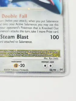 Pokemon Cards: Arceus Rare Holo: Salamence Lv. X 98/99 - Image 3