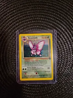 Pokemon TCG Venomoth Holo Rare Card 13/64 Unlimited Jungle Edition - Image 1