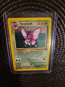 Pokemon TCG Venomoth Holo Rare Card 13/64 Unlimited Jungle Edition - Image 3