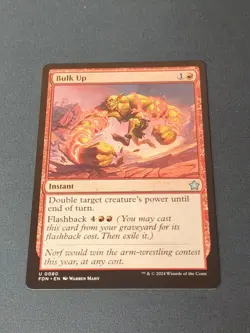 MTG Bulk Up #80 Uncommon Card Foundations Regular, Near Mint - Image 1