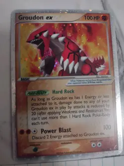 Pokemon TCG Groudon EX Crystal Guardians Holo Card 93/100 NM Excellent Condition - Image 3