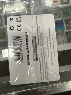 Pokemon TCG Charmander GameStop Exclusive Reverse Holo Promo Card 004/165 Sealed - Image 2