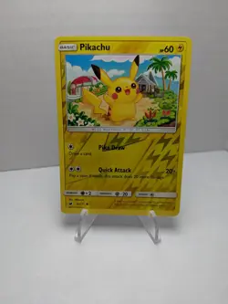 2017 Pokemon Crimson Invasion Pikachu Reverse Holo Common Card 30/111 NM - Image 1