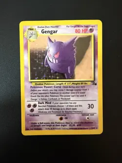 Gengar - 5/62 - Fossil - Holo Rare - Pokemon Card TCG - English - MP/HP - Image 2