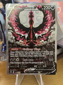 Galarian Moltres V Alt Art Chilling Reign Pokemon Card 177/198 2021 NM - Image 1