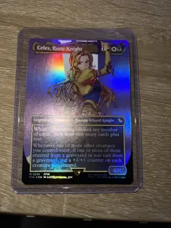 Celes, Rune Knight (#201) - Foil Extended Art FIC NM MTG - Image 1