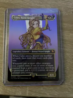 Celes, Rune Knight (#201) - Foil Extended Art FIC NM MTG - Image 2