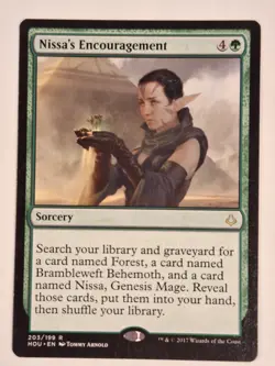 Nissa's Encouragement - Hour of Devastation - Magic the Gathering MTG Nice! - Image 1