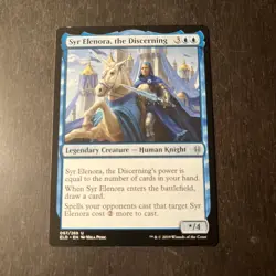 MTG STARTER COMMANDER DECK - Syr Elenora, the Discerning - Mono Blue - Image 1