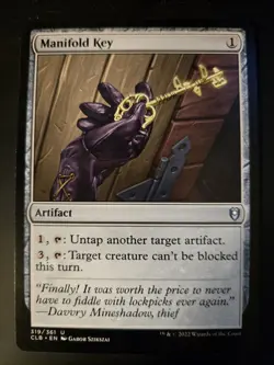 Manifold Key NM Commander Legends: Battle for Baldur's Gate MTG FREE SHIPPING - Image 1