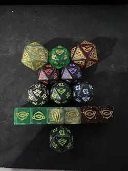 MTG Lord Of The Rings Dice Set - Image 1