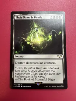 *** Their Name Is Death *** Commander: Universes Beyond: Warhammer 40,000 NM MTG - Image 1