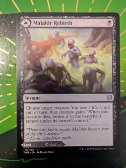 MTG Malakir Rebirth Zendikar Rising Regular NM - Image 1