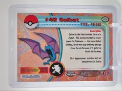 GOLBAT 2000 TOPPS CHROME POKEMON TV ANIMATION EDITION #42 Q2371 - Image 2