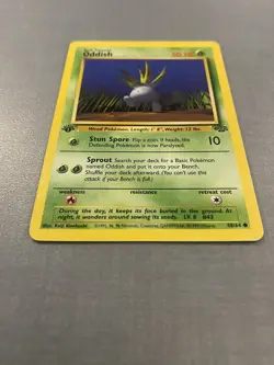 Oddish 58/64 Jungle Set Pokemon TCG Common 1st Edition - Image 2
