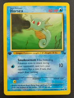 1st Edition Horsea 49/62 - Fossil - Near Mint - Image 1