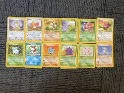 Non Holo Lot of 12 - Bulk Vintage WOTC Jungle Set Pokemon LP-MP - Image 1