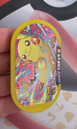 Pikachu Promo Pokemon Mezastar Japanese Arcade Game Token Card 🐼 - Image 2