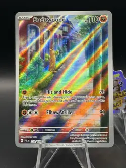 Pokemon TCG Sudowoodo Scarlet & Violet Paldea Evolved Holo Card 219/193 - Image 1