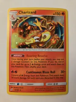 Pokemon Charizard - Sun & Moon Team Up 14/181 Reverse Holo - Image 1
