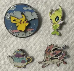 Pokemon TCG Pins Lot - Lot Of 4 Pokemon Pins See Pic - Image 1