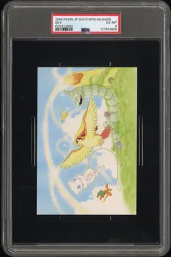 1999 POKEMON JPN SOUTHERN ISLANDS COLL POSTCARD SKY PSA 6 - Image 1