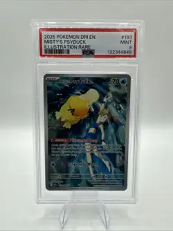 Pokemon 2025 SV Destined Rivals Dri En Misty's Psyduck #193/182 PSA 9 Mint - Image 1