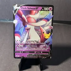 Pokemon TCG Dark Sylveon V SWSH134 Pokemon Celebrations Black Star Promo NM - Image 1