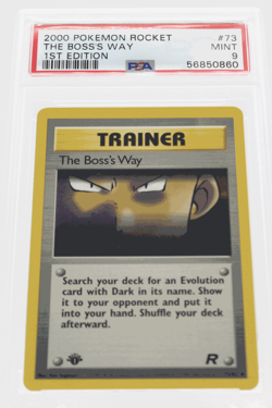 PSA 9 MINT 2000 Pokemon Team Rocket #73 the Boss's Way 1st Edition !!! - Image 1