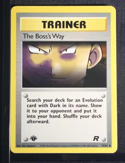 PSA 9 MINT 2000 Pokemon Team Rocket #73 the Boss's Way 1st Edition !!! - Image 3
