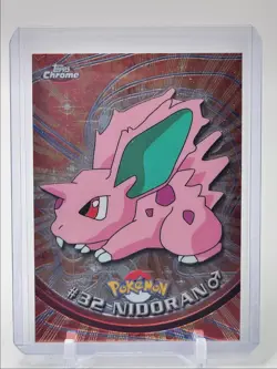 NIDORAN 2000 TOPPS CHROME POKEMON TV ANIMATION EDITION #32 Q2371 - Image 1