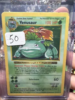 1995 Pokemon Venusaur 15/102 Celebrations: Classic Collection Holo - Image 1