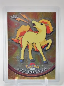 PONYTA 2000 TOPPS CHROME POKEMON TV ANIMATION EDITION #77 Q2371 - Image 1