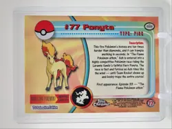 PONYTA 2000 TOPPS CHROME POKEMON TV ANIMATION EDITION #77 Q2371 - Image 2