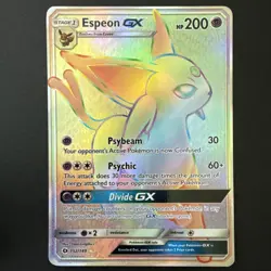 ESPEON GX #152/149 - Secret Rainbow Rare Pokemon Sun and Moon Base Set (NM) - Image 1