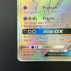 ESPEON GX #152/149 - Secret Rainbow Rare Pokemon Sun and Moon Base Set (NM) - Image 3