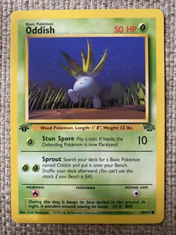 Oddish 1999 Pokemon TCG Jungle 1st Edition #58/64 - Near Mint (x2) - Image 3
